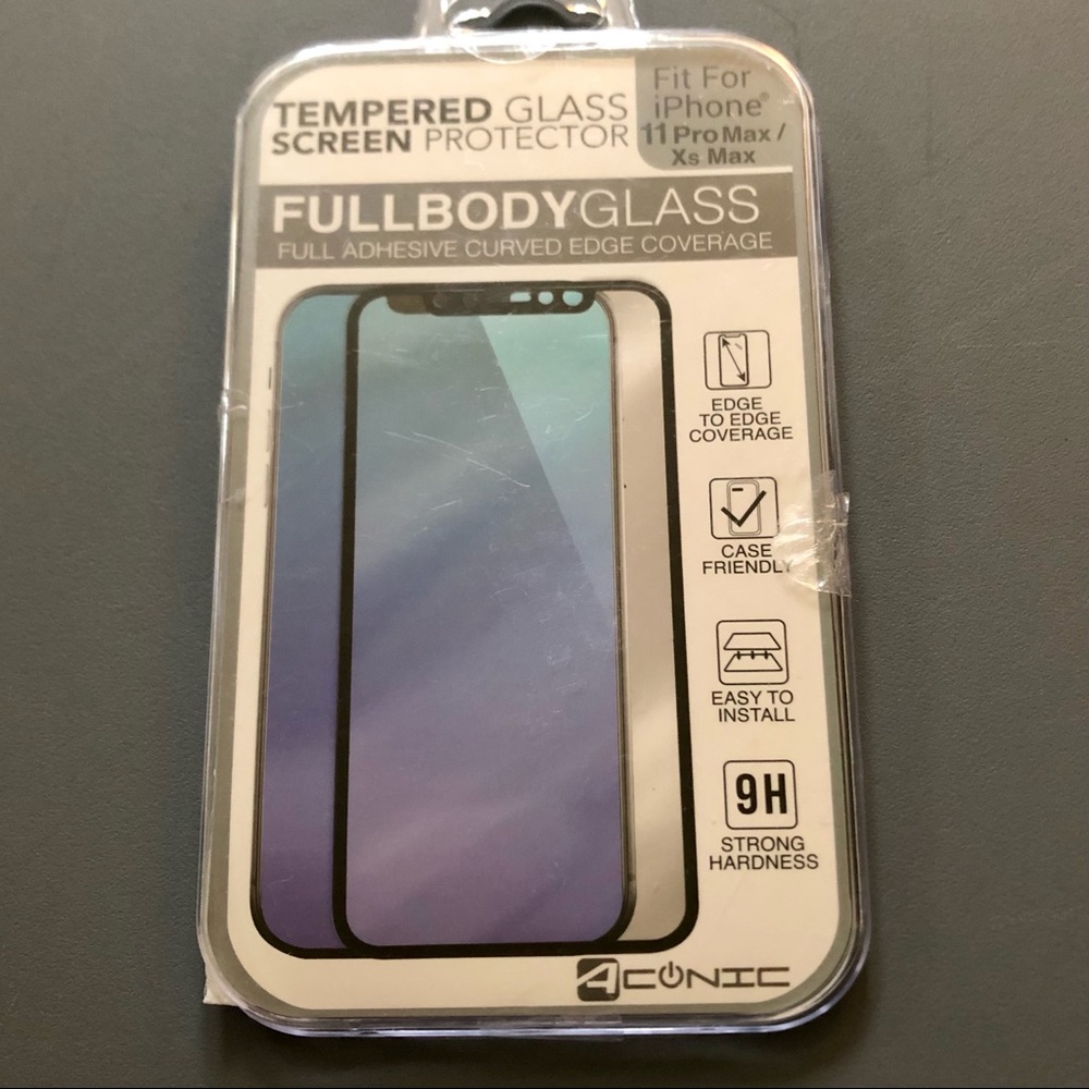 Tempered Glass Screen Protector iPhone Pro Max/XS Max NWT